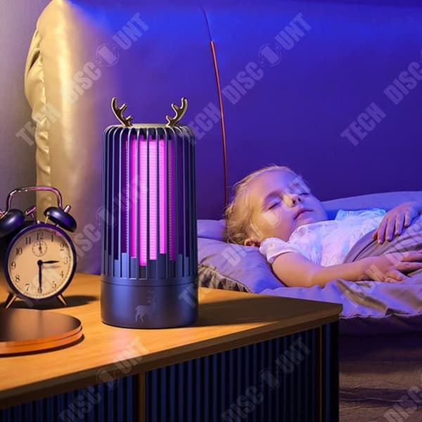TD® Hushållsmyggdödande ljus Katalysator USB Myggfälla Lampa Elektrisk chock Typ Mosquito Trap Lamp