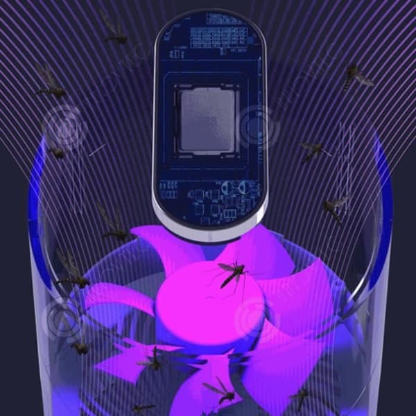 INN® Mosquito Killer Lamp för hemmakontor, Mute USB Touch Switch inomhus, Purple Light Mosquito Lamp