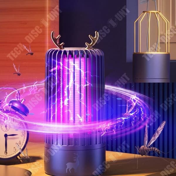 TD® Elektrisk chock anti-myggljus katalysator anti-mygg USB mor och barn inomhus myggfälla lampa