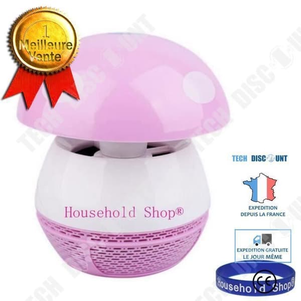 TD® Mushroom Lamp UV Lamp Anti-myggfälla - anti-insekt (Rosa) ekonomisk konsumtion effektivt anti sommarskydd