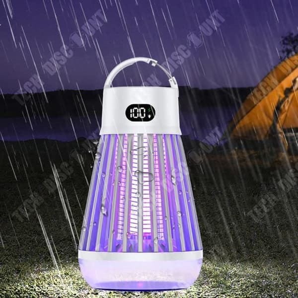 TD® Myggfälla lampa 2000mA Ytterligare lockbete ljus Hängande modell Myggfälla med violett ljus