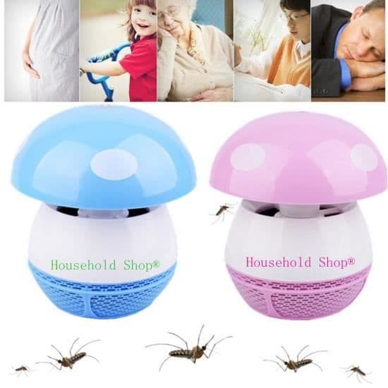 Household Shop® Mushroom Lamp UV-lampa Myggfälla - Bug Killer (blå)