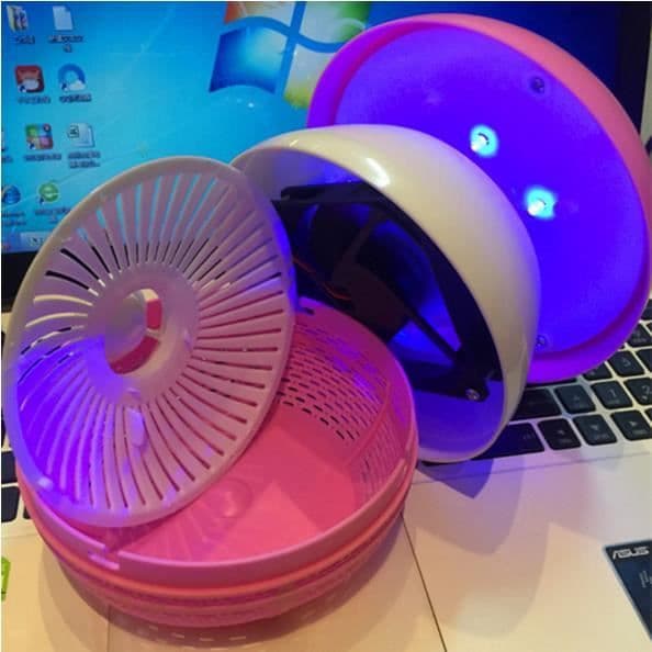 Household Shop® Mushroom Lamp UV-lampa Myggfälla - Bug Killer (blå)