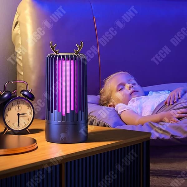 TD® 360° blått ljus Mosquito Killer Sovrum Mute Mosquito Killer utomhus mygglampa
