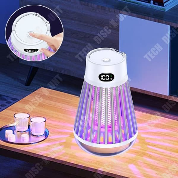 TD® Multifunktionell myggdödarlampa hem portabel utomhus elektrisk stöt myggdödare två-i-ett campinglampa