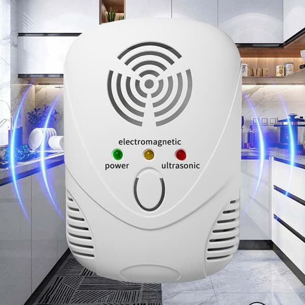 TD® Ultrasonic Mouse Repellent 6,3*6*9,6CM repellerar insekter och gnagare Nattljusfunktion