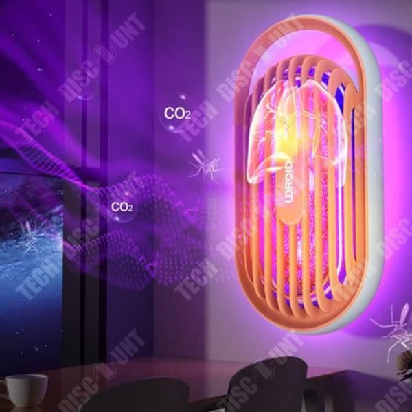 TD® New Electric Shock Mosquito Lamp Home Mosquito Killer Purple Light Myggfälla Plug-in Myggmedel