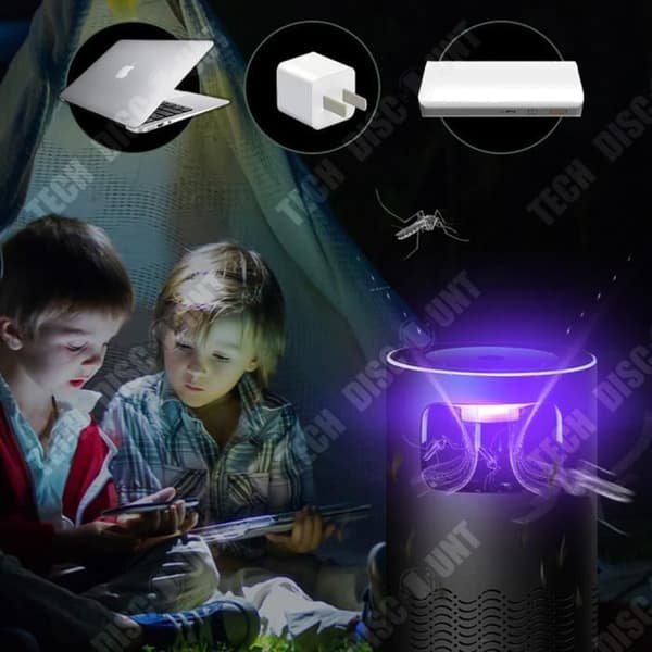 TD® Mosquito Killer Lamp USB Intelligent Photocatalyst Inhalation Myggfällor Inomhus LED-dekoration 5W Värme Lila