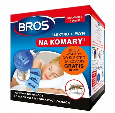 BROS Sähkölaite + hyttysneste 60 yötä