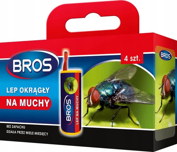 BROS Runt Flugpapper 4-pack