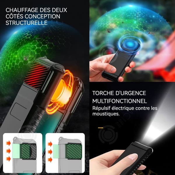 INN Mosquito Killer Lamp 5000mAh IPX65 Ultrasonic Repellent Scarer Raticide Laser Insecticide Electric Repellent Handheld Funktion