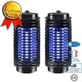 Miniatyrbild 1 av 4: INN® 2PCS Elektrisk mygg- och flugavvisande fälla Myggdödare LED UV-lampa Giftfritt skydd Insektsmedel Säkert