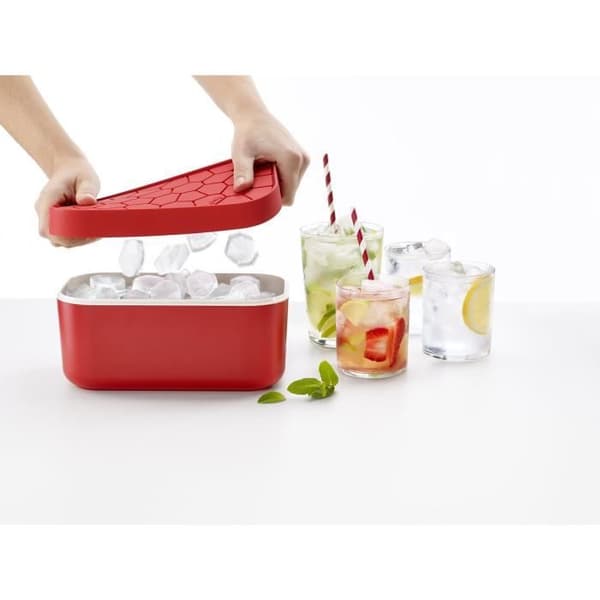 LEKUE Ice Box + reserv isbitsbricka - Röd