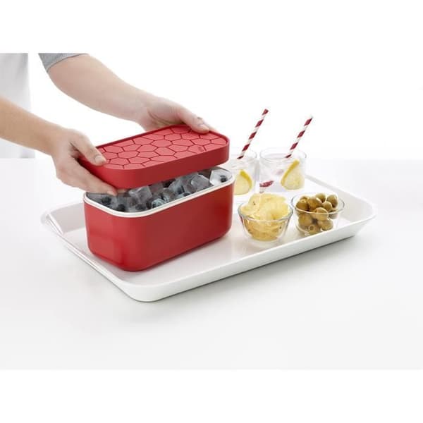 LEKUE Ice Box + reserv isbitsbricka - Röd