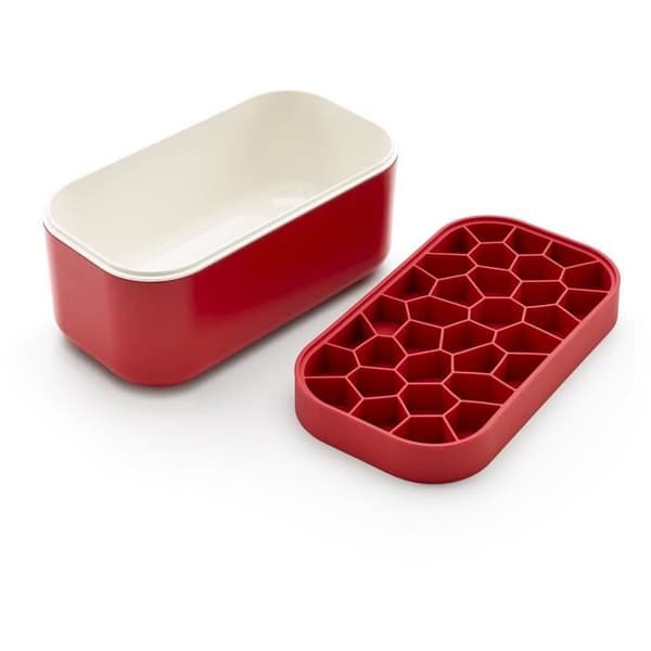 LEKUE Ice Box + reserv isbitsbricka - Röd