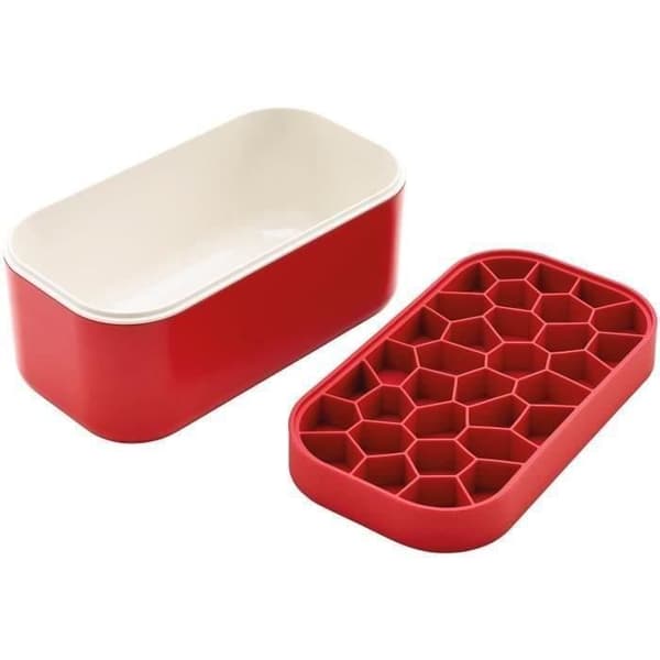 LEKUE Ice Box + reserv isbitsbricka - Röd