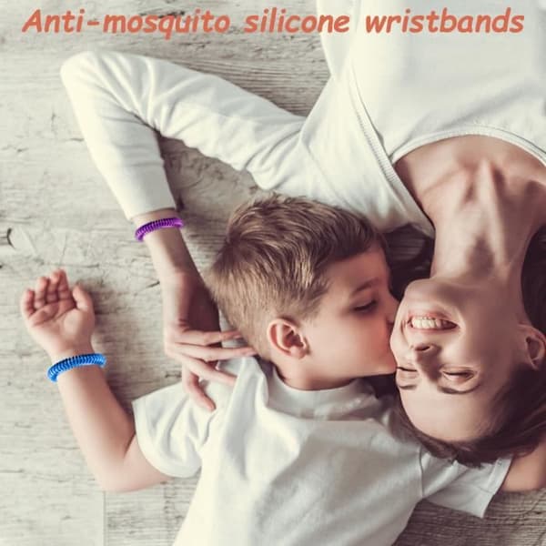 Anti-pest, myggmedelsarmband, 12 delar, för vuxna och barn, spiralarmband, kontroll - 12 st[B3050]