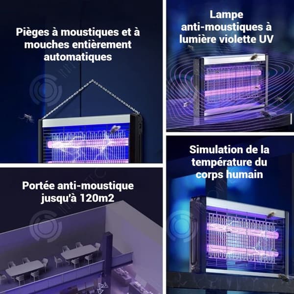 INN Lampor myggavvisande 30W 1500V typ av elektrisk urladdning anti-läckage dubbelskikts elektrisk grill Myggavvisande UV-lampa