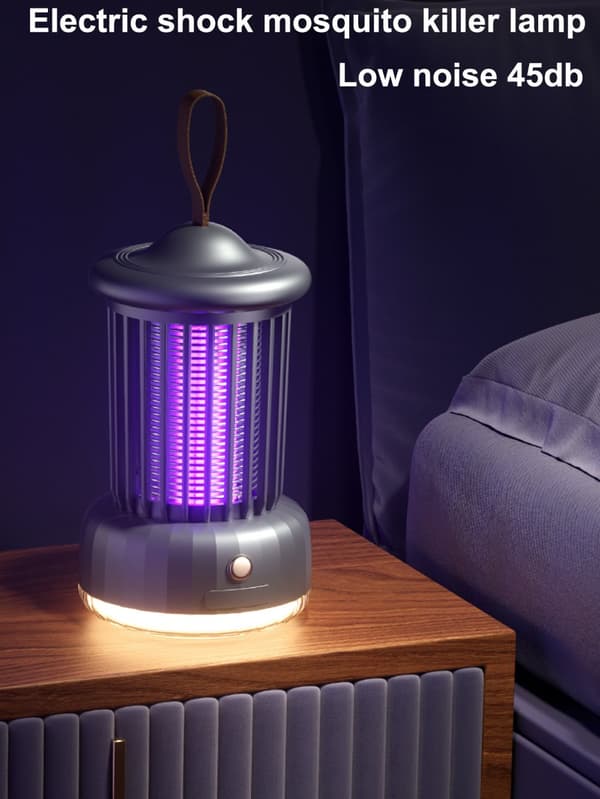 OBOSOE Bug Zappers - sisätilojen UV-totentomurhaaja LED-valolla, sähköansalla, totenlampulla makuuhuoneeseen, olohuoneeseen, parvekkeelle