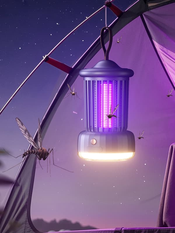 OBOSOE Bug Zappers - sisätilojen UV-totentomurhaaja LED-valolla, sähköansalla, totenlampulla makuuhuoneeseen, olohuoneeseen, parvekkeelle