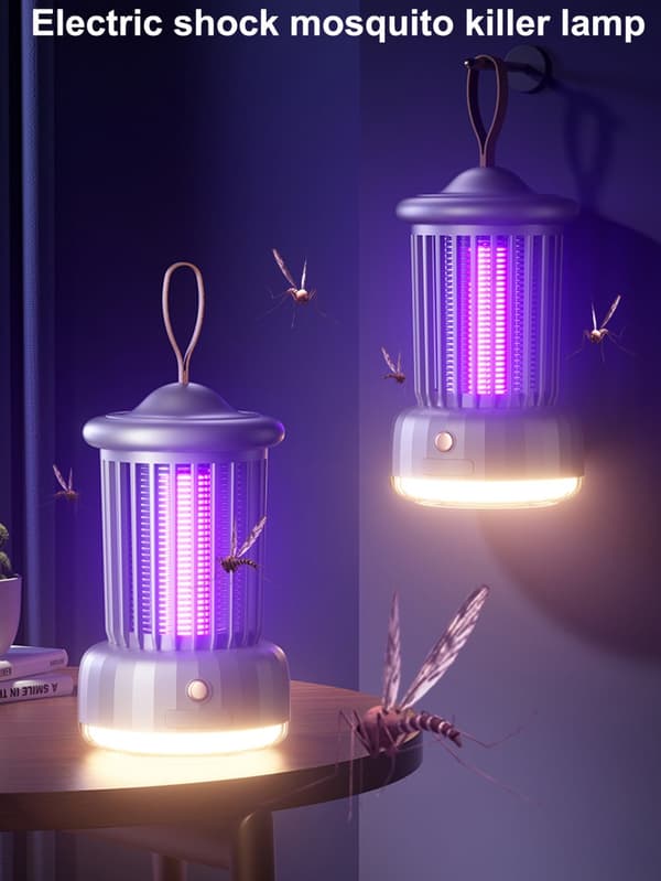 OBOSOE Bug Zappers - sisätilojen UV-totentomurhaaja LED-valolla, sähköansalla, totenlampulla makuuhuoneeseen, olohuoneeseen, parvekkeelle