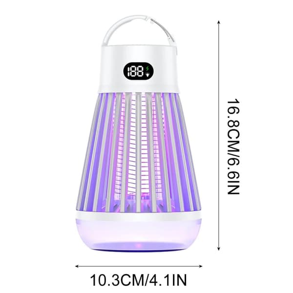 OBOSOE Bug Zapper Udendørs og indendørs - genopladelig myg og flyve Killer, USB LED lys fælde bærbar trådløs elektrisk myg Zappers Killer , Camping