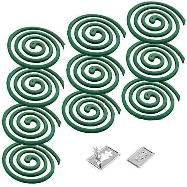 Spiraler Anti Mygg x 10 doftande Citronella med Stöd
