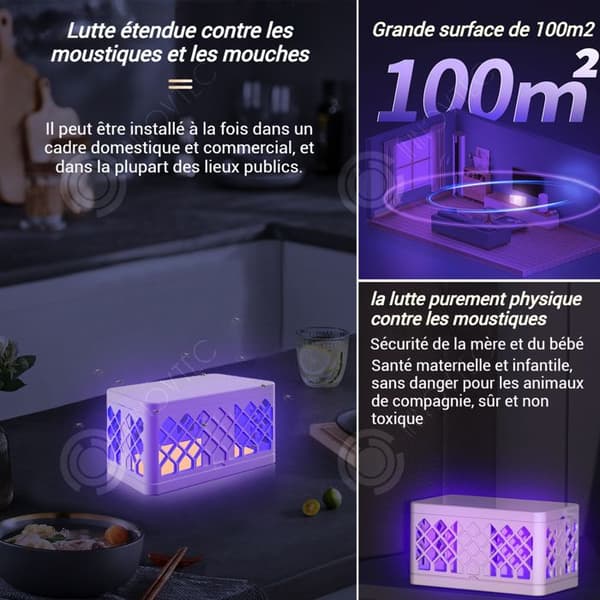INN Myggmedel 23x15x15,5 cm UV-fälla kraftig klisterfälla 5 kg användbar i många situationer låg ljudnivå