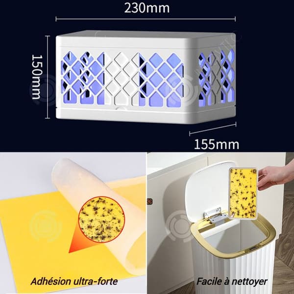 INN Myggmedel 23x15x15,5 cm UV-fälla kraftig klisterfälla 5 kg användbar i många situationer låg ljudnivå