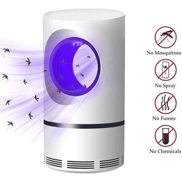 Antimyggslampa, Elektrisk insektsdödare för flugor, 5W myggdödar-lampor, UV LED-avskräckare
