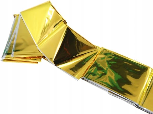 Termisk redningstæppe 210x160 cm sølv-guld PASO