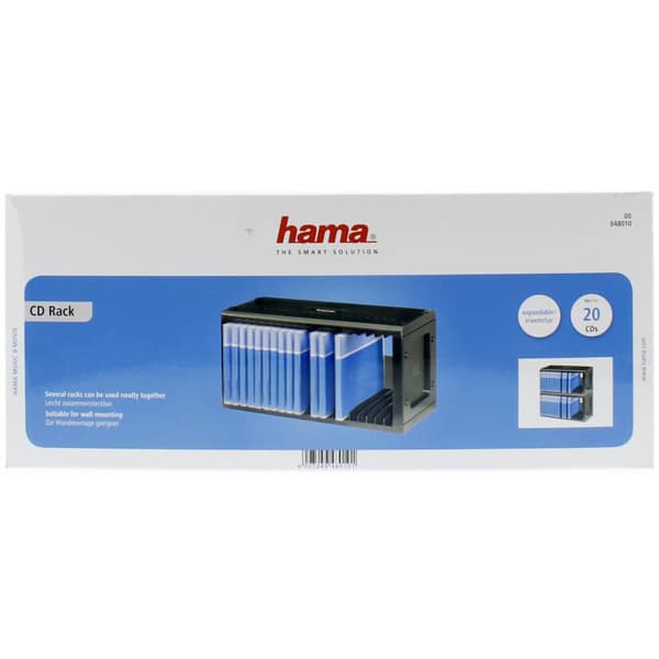 HAMA CD ställ för 20 CD Svart