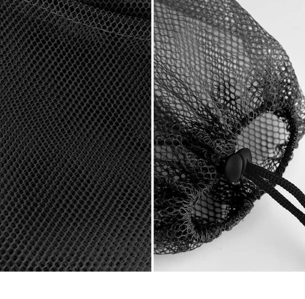 INF Mesh tasker med snøre 5-pak Sort 20×30 cm