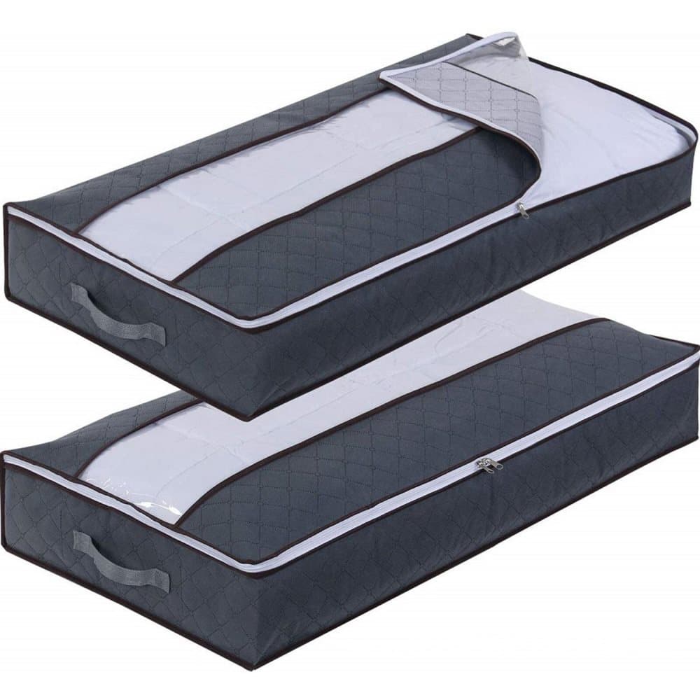 Förvaringspåse 2 st. - 90 liter - Förvaringspåse till sängkläder - 100 x 50 x 15 cm - Textilförvaring