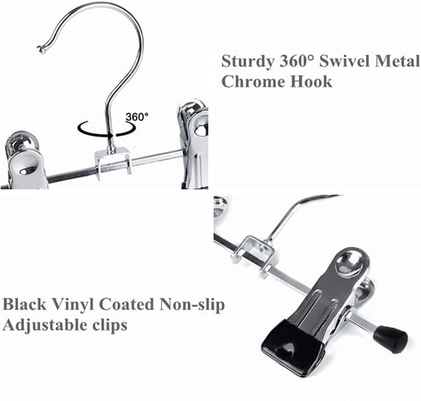 INF Buks / nederdel bøjle med clips 20-pack