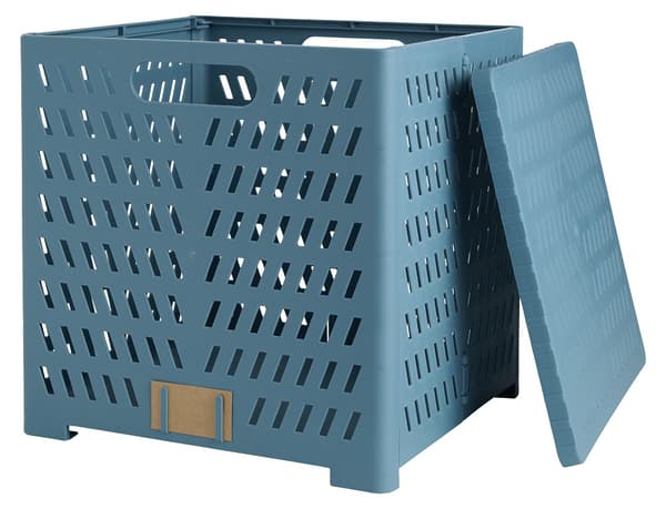 Förvaringslåda ihopfällbar med lock 21.5 l - 6-pack