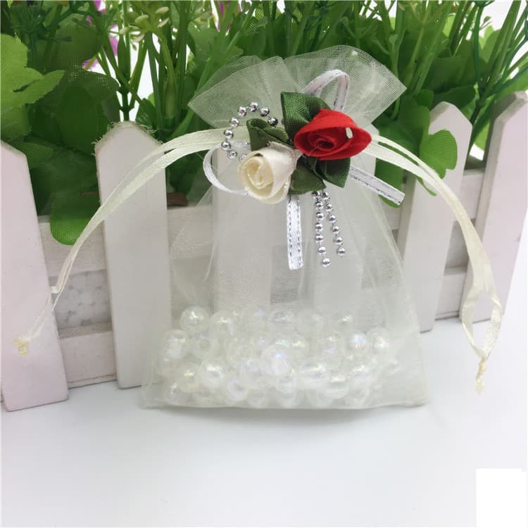 Roses Organzapåsar 100-pack Vit 10x15 cm