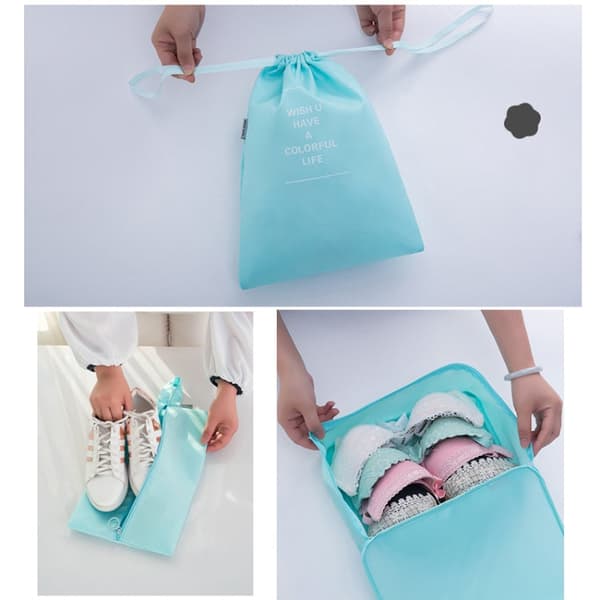 10 In 1 Travel Storage Bag Set Folding Storage Bag( Black)