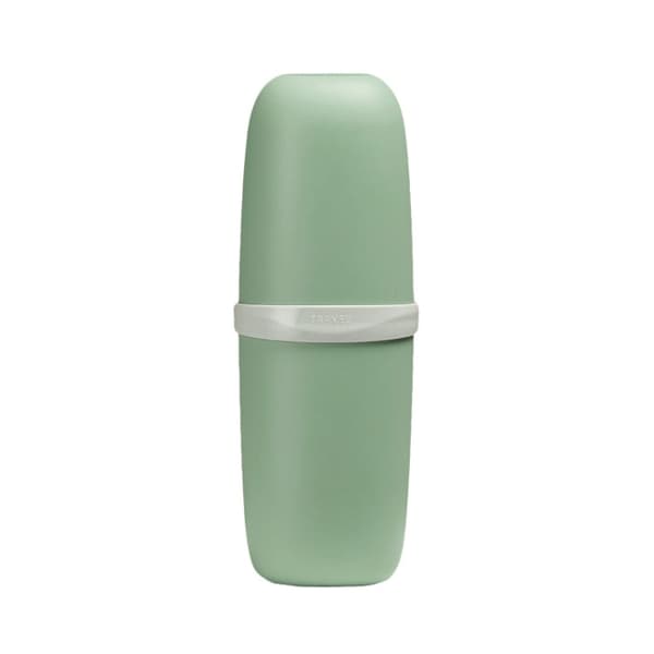 4 st medföljande kopp Travel Portable Mouthwash Tandborstelåda (turkos)