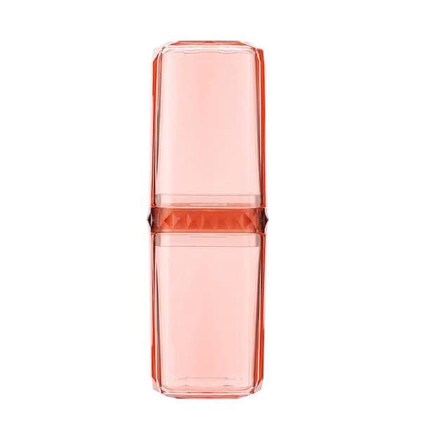 2 i 1 Travel Wash Set Multifunktions Travel Wash Cup Tandkräm Tandborste Förvaringslåda för delad flaska (orange)