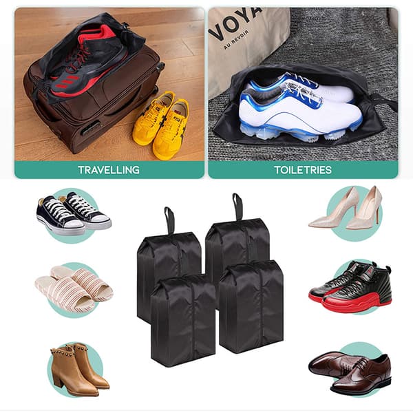 INF 4 Pack Transportable Skotøj Opbevaringsorganizer Essentials Opbevaringspose til rejser