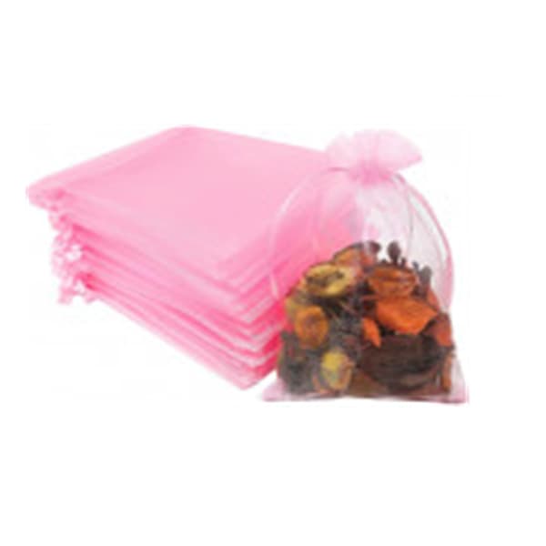 INF Organza poser 7x9 cm 50-pak Lyserød