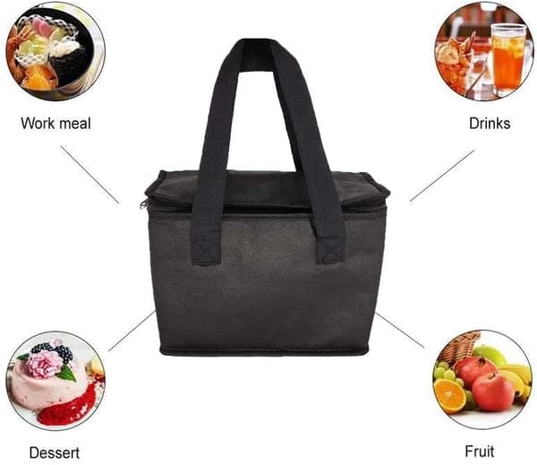 INF Kjølebag svart  28 cm x 17 cm x 14 cm L