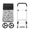 Miniatyrbillede 7 af 7: Songmics Shopping Trolley on Wheels, indkøbskurv, lastkapacitet 40L, 47 x 33 x 97 cm, sort