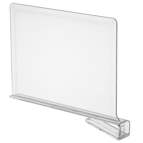 INF Hylledeler, garderobeskillebord, hylleskiller 2-pak