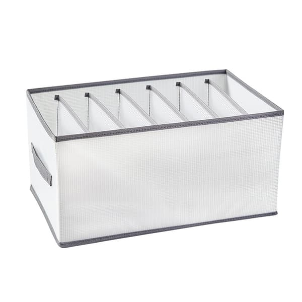 INF Garderobe stof organizer, foldbar skabsskuffe til jeans T-shirt bukser legging 10-grid