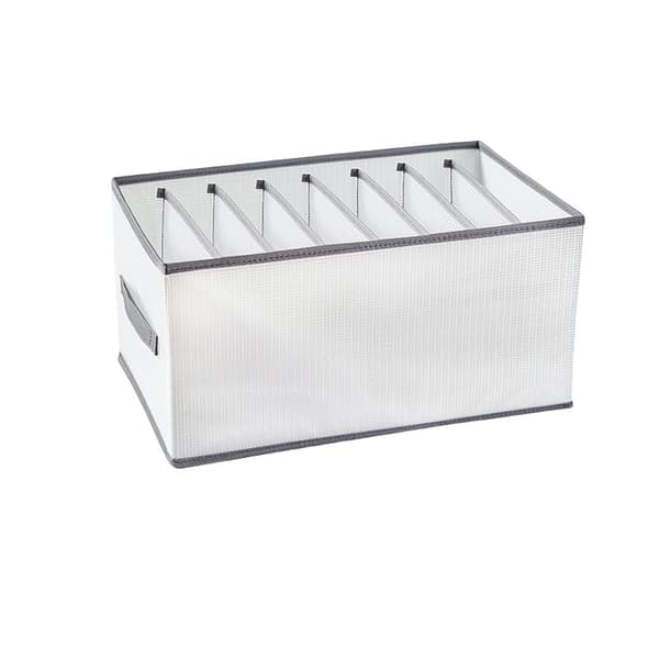 INF Garderobe tøy organizer, sammenleggbar skap skuff for jeans T-skjorte bukser legging 10-grid