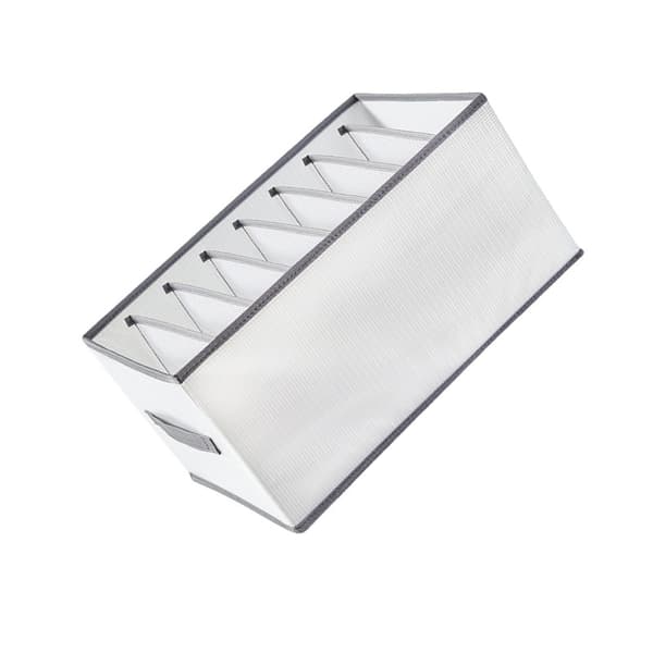 INF Garderobe tøy organizer, sammenleggbar skap skuff for jeans T-skjorte bukser legging 10-grid