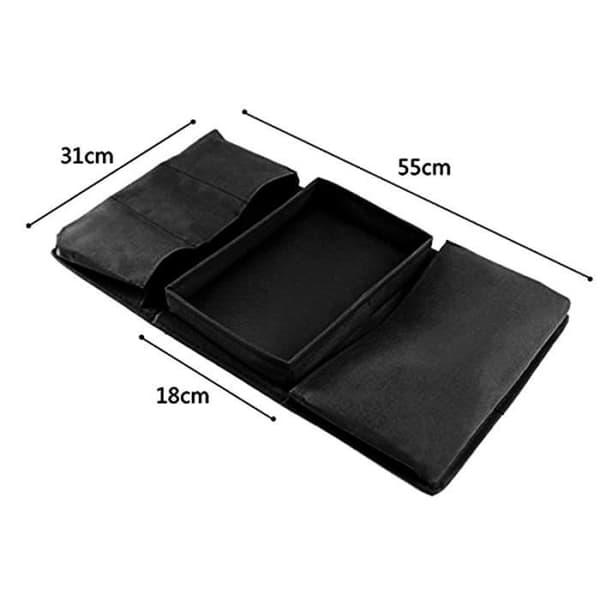 Fjärrkontroll Organizer - Corrimao - 6 fickor - Oxford Tyg - Svart - 55x31 cm