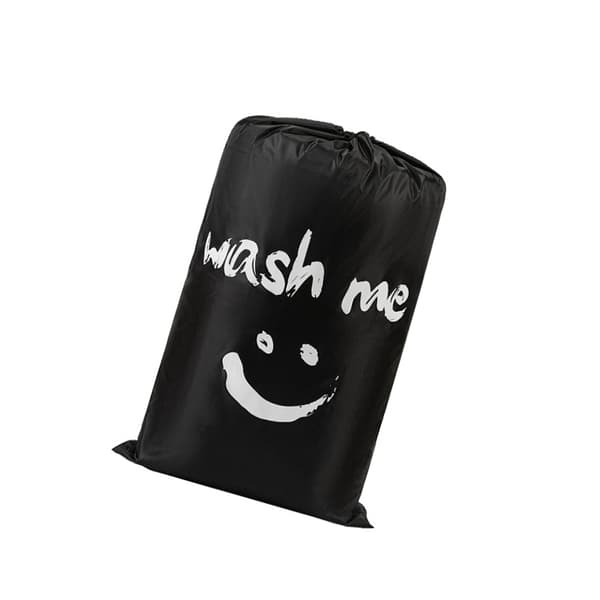 INF Snøre Beam Mouth Finishing Bag Vasketøjspose Opbevaringspose smiley face
